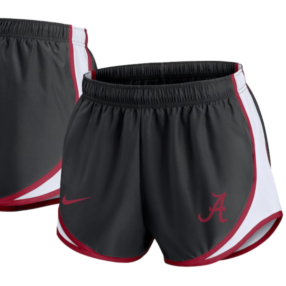 Women's Nike Black Alabama Crimson Tide Spring Break Tempo Performance Shorts